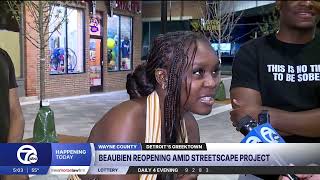 Stretch of Monroe Streetscape Project in Detroit's Greektown reopens on Friday