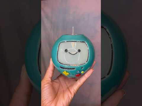 BMO Candle #satisfying #wax #art #candles #bmo #adventuretime