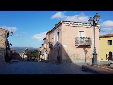 Driving in Sardinia / Sardegna . On the road from ARZACHENA to LUOGOSANTO