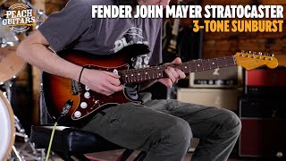 Video thumbnail for No Talking...Just Tones | Fender Artist Series | John Mayer Stratocaster - 3-Tone Sunburst - Used by Peach Guitars
