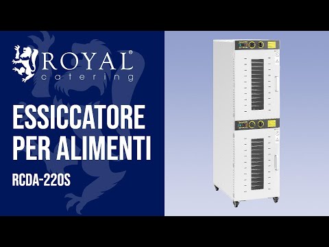 Video - Essiccatore per alimenti - 3.150 W - Royal Catering - 32 piani - 2 camere