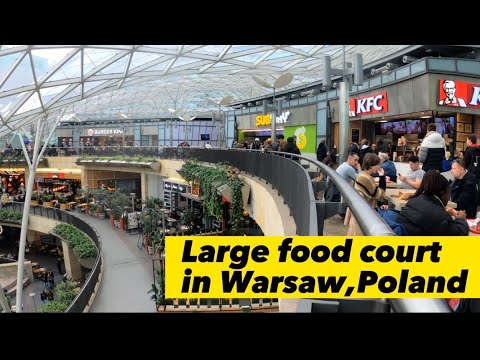 Best foodcourt in Warsaw, Poland at Luxury Shopping Mall Złote Tarasy