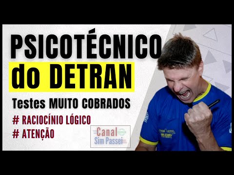 PSICOTECNICO DETRAN 2025 – Testes de atenção - Exames psicológicos - Avaliação Psicológica Detran
