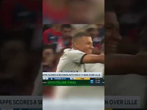 Kylian Mbappé scores 8-SECOND goal from kick-off 🤩 #shorts