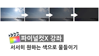 [파이널컷X 10.3] 서서히 원하는 색으로 물들이기