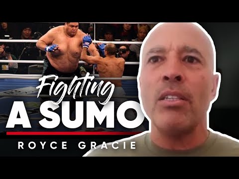 搏擊相撲：在日本與相撲手Akebono戰鬥的感覺--羅伊斯-格雷西。 (FIGHTING A SUMO: What It Was Like Fighting The Sumo Wrestler Akebono In Japan - Royce Gracie)