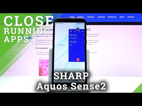 How to Close Running Apps in SHARP Aquos Sense2 – Deactivate Apps