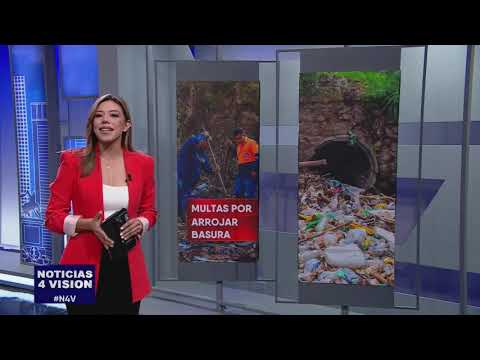 Multas por arrojar basura | Noticias 4 Visión | El Salvador