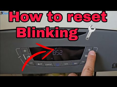 How to reset the blinking wrench on Ariston Clas One - DiY