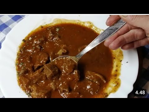 Pravi KAFANSKI GULAŠ-ubedljivo najbolji recept-Meso se topi,a saft preukusan!