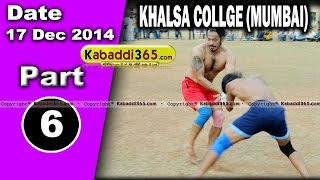 Khalsa College (Mumbai) Kabaddi Tournament 17/18 Dec 2014 Part 1 by Kabaddi365.com