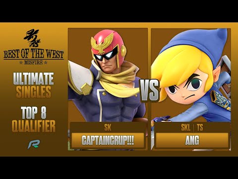 Best of the West II TOP 8 QUALIFIER - CaptainCRUP!!! (C. Falcon) Vs. Ang (Toon Link) - SSBU