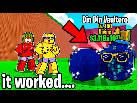 Getting MAX LEVEL Din Din Vaultero in Escape Tsunami for Brainrots