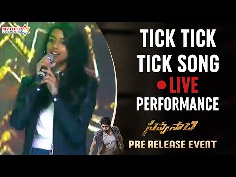 Singer Sunitha Daughter Live Performance | Tick Tick Tick Song | Savyasachi Pre Release Event
