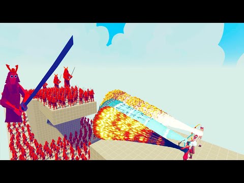 100x SAMURAİ + 3x GİANT vs EVERY GOD-Totally Accurate Battle Simulator TABS