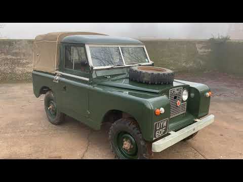 land rover series IIa 88in petrol truck cab for sale walkaround +engine running