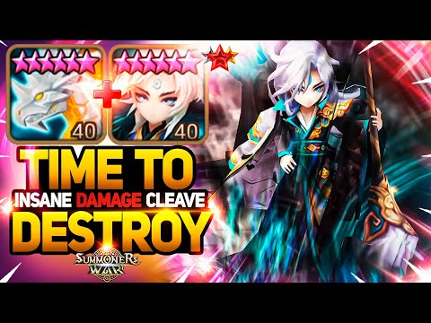 WTF DAMAGE CLEAVE with Hanwul and Zerath - Summoners War