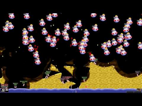 Worms Armageddon - MB Bomb Total Map Destruction