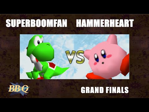 BBQ Grand Finals - SuPeRbOoMfAn (Yoshi) Vs. HAMMERHEART (Kirby) Super Smash Bros - SSB64