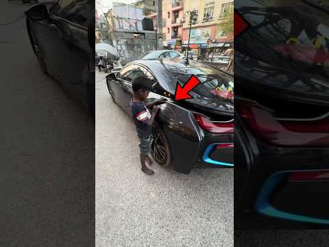Boy Scratched Expensive Car Got Surprise! 😱 #shorts #car