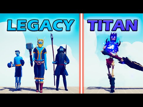 LEGACY TEAM vs GRIEVING TITAN - Totally Accurate Battle Simulator | TABS