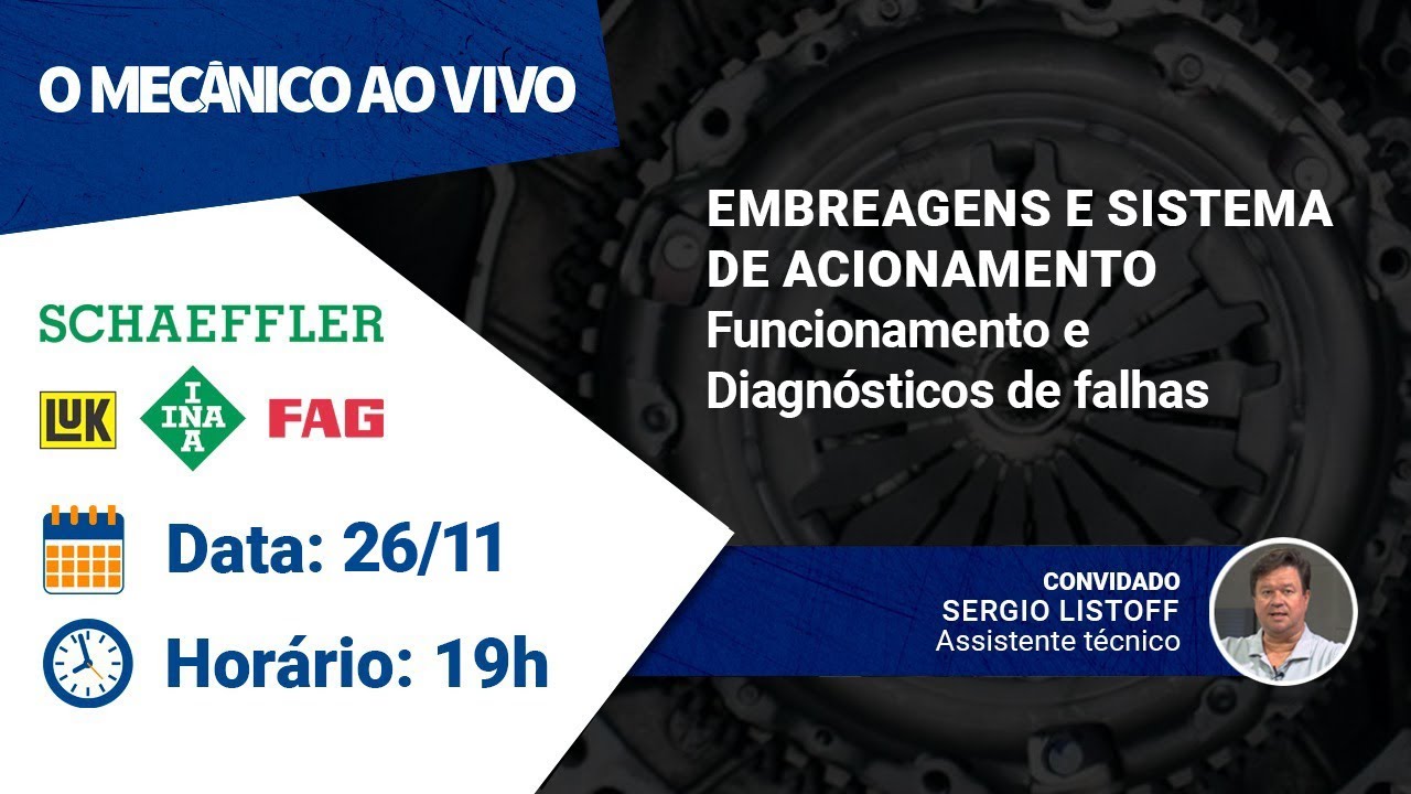 Embreagens e Sistema de acionamento - Funcionamento e Diagnósticos | O MECÂNICO AO VIVO