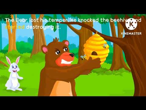 The Bear and The Bees || bear & bee hive || To much anger is not good