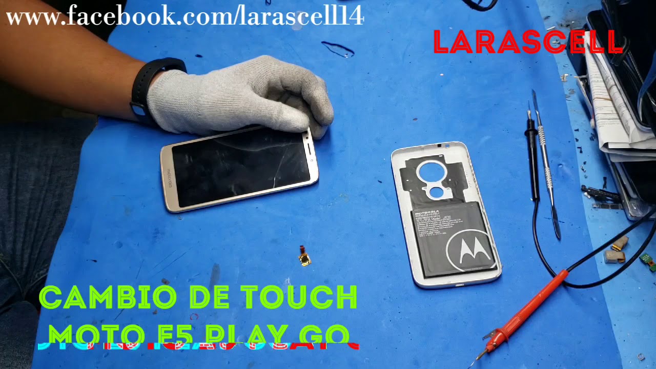 LARASCELL- cambio de touch Moto E5 Play Go
