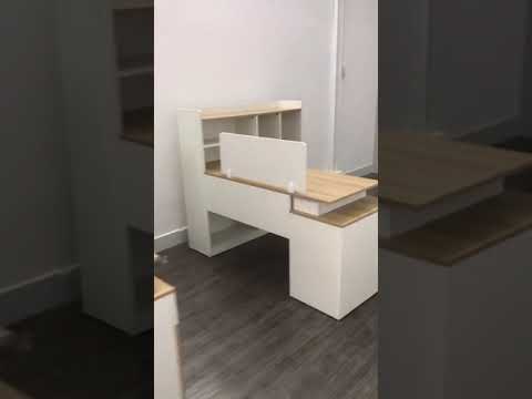 Bàn Cụm Làm Việc Nhóm Có Tủ Hồ Sơ 4 Người - BC14