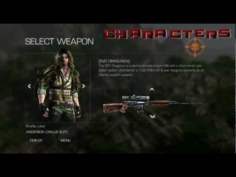 Sniper Ghost Warrior 2 - All multiplayer weapons and characters