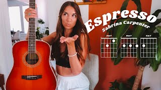 Espresso âdi Sabrina Carpenter // Guitar Lesson
