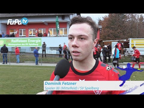 Dominik Fetzner - SV Spielberg - zum Spiel vs. TSV Ilshofen, im FuPa.tv-Interview am 24.11.2018