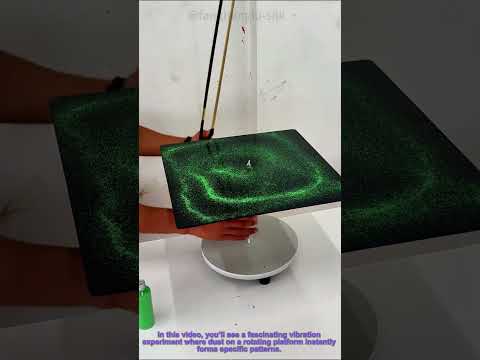 Vibration Experiment: Dust Forms Patterns Instantly On Platform