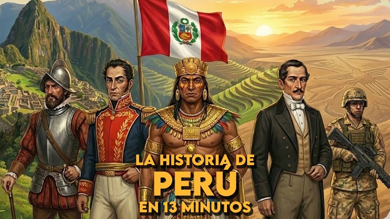 ✅ La HISTORIA DE PERÚ en 13 minutos | El resumen definitivo de la historia de PERÚ