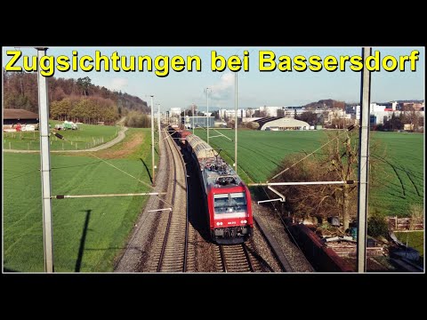 Zugsichtungen bei Bassersdorf, Kanton Zürich, Schweiz 2023