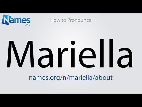 How to Pronounce Mariella