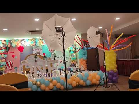 sri varshika 1st birthday celebration /sri varshika birthday decoration