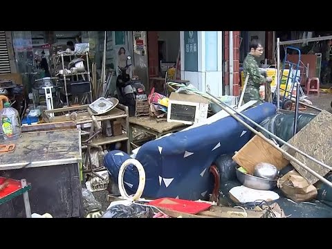 Videos zeigen das Ausmaß der Verwüstung nach Taifun Fung-wong in Taiwan