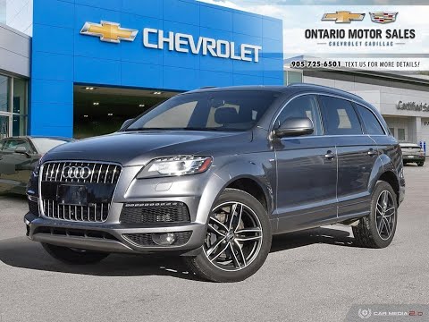 2013 Audi Q7 3.0 TDI Premium Quattro Sport - AWD - Diesel Engine - Sunroof - Nav +MORE! Stk# 180061A