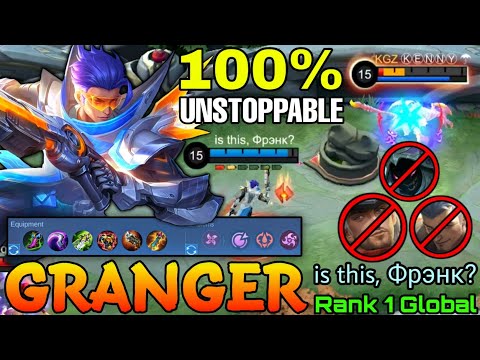 100% UNSTOPPABLE Granger Deadly Hyper! - Top 1 Global Granger by is this, Фрэнκ? - Mobile Legends