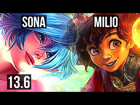 SONA & Sivir vs MILIO & Xayah (SUP) | Rank 6 Sona | TR Challenger | 13.6