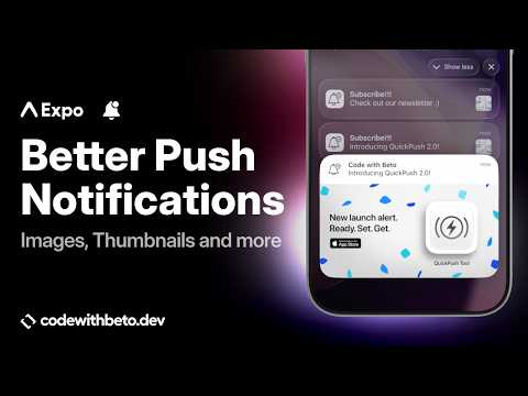 How to Add Rich Push Notifications in Expo (iOS Images)