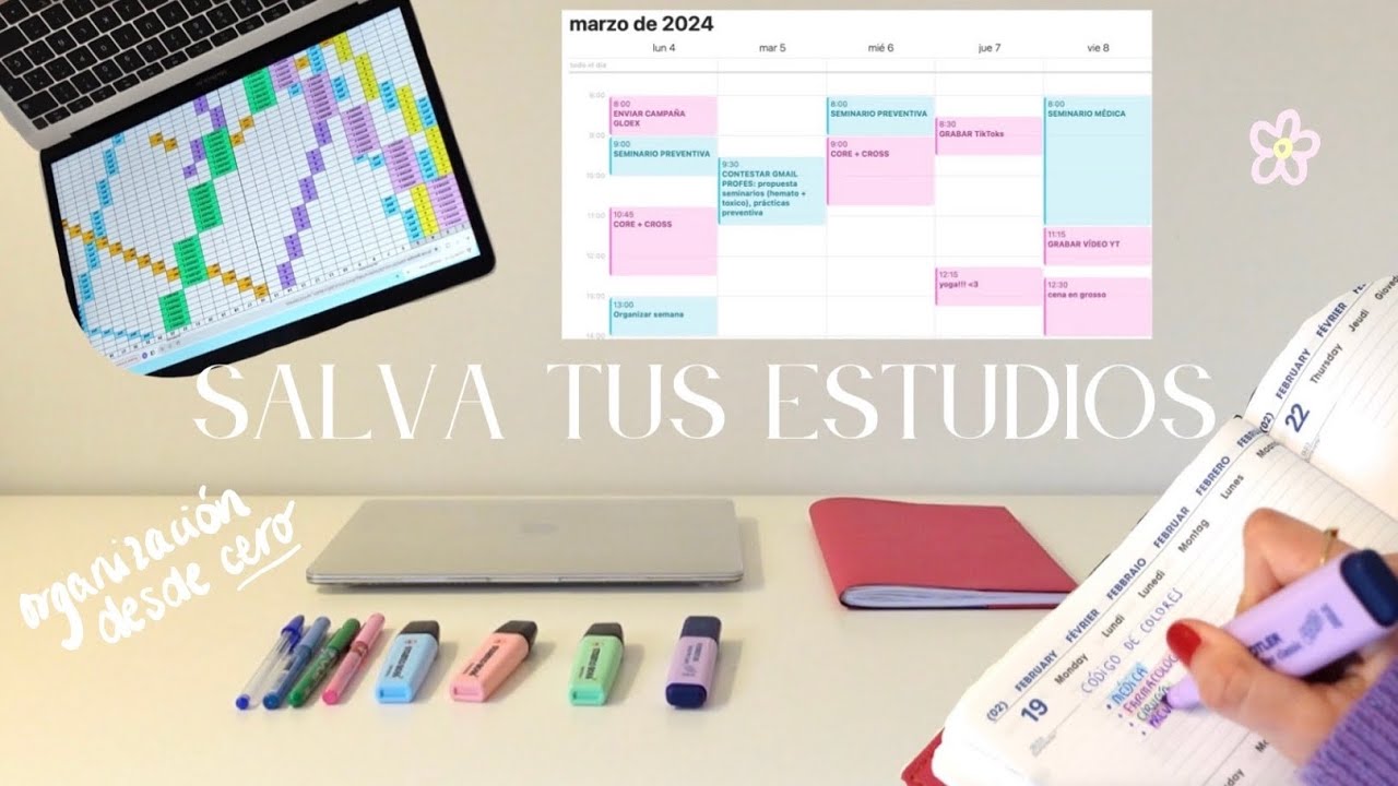 aprende a organizarte (de cero) en 4 pasos