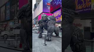 King Kong &amp; Transformers Rise Of The Beasts Welcome You To Times Square New York #shorts