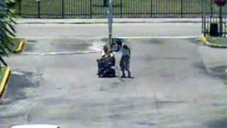 preview picture of video 'Miami Police Surveillance: Black Males Beat & Rob Senior Citizen'