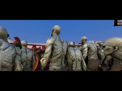 4,000 Spartans VS 40,000 Zombies Ultimate Epic Battle Simulator