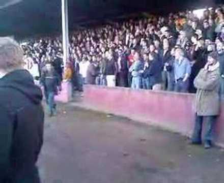 Walsall fans at Hereford