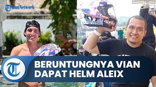 Tepati Janjinya, Vian Warga Banyuwangi Mendapatkan Helm Aleix Espagaro secara Cuma-cuma