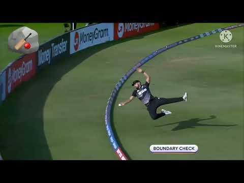 Daryl mitchell's unbelievable six save#cricket