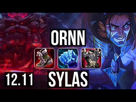 ORNN vs SYLAS (TOP) | Rank 4 Ornn, 2/2/8 | KR Challenger | 12.11